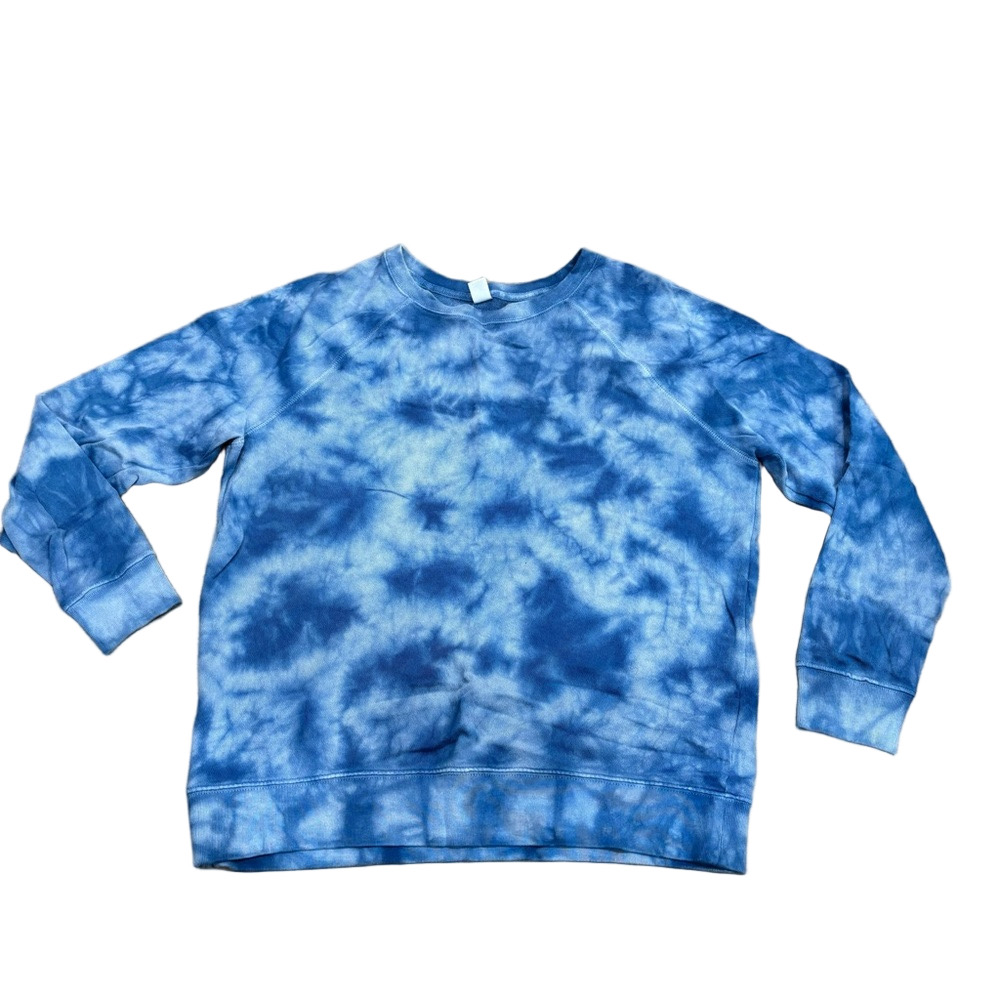 Old Navy Blue Tie-dye Crewneck Sweater Size Large - Picture 2 of 6